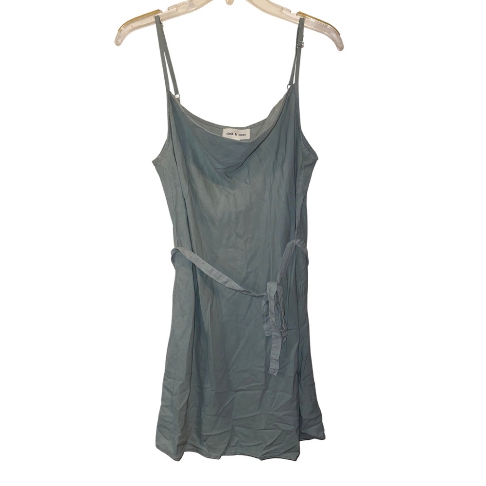 Cloth & Stone Belted Chambray Mini Dress - Picture 5 of 10